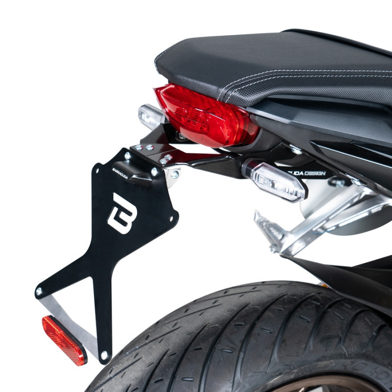 SUPPORT DE PLAQUE Benelli Leoncino SIDE NAKED BARRACUDA 