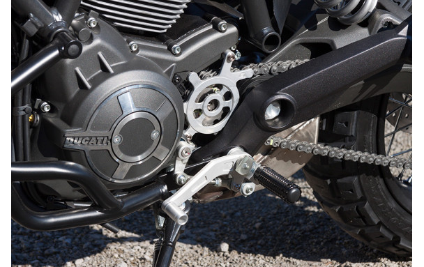 LSL Brake / Shift pedal DUCATI Scrambler, silver