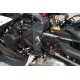 LSL 2-Slide repose-pieds complets reculés TRIUMPH Daytona 675 13 -, for Quick Shifter, mounting piece red