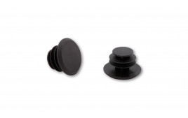 LSL plastic end caps for 22,2 mm Guidons, noir