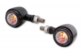 LSL RETRO LED tail light, brake light, turn signal, noir, tinted reflector, E-approved