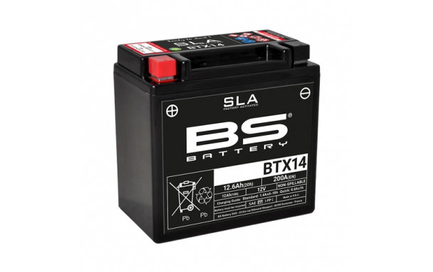 Batterie BTX14 (activée en usine) BS BATTERY