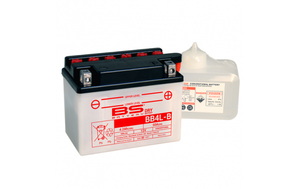 Batterie BB4L-B (avec pack acide) BS BATTERY