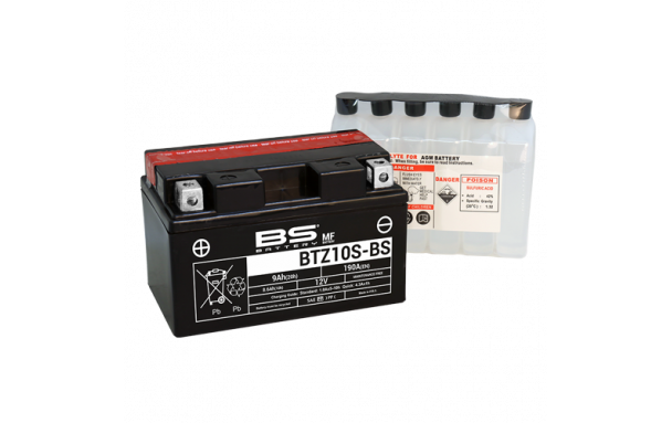 Batterie BTZ10S-BS (avec pack acide) BS BATTERY