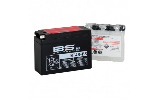 Batterie BT4B-BS (avec pack acide) BS BATTERY