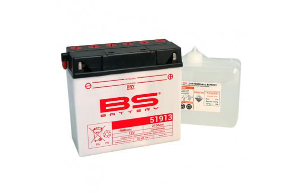 Batterie 51913 (avec pack acide) BS BATTERY