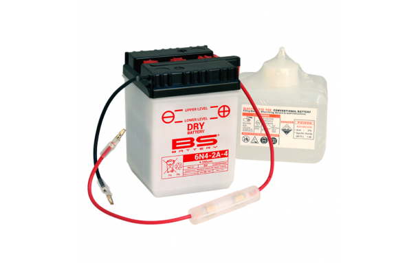 Batterie 6N4-2A (avec pack acide) BS BATTERY