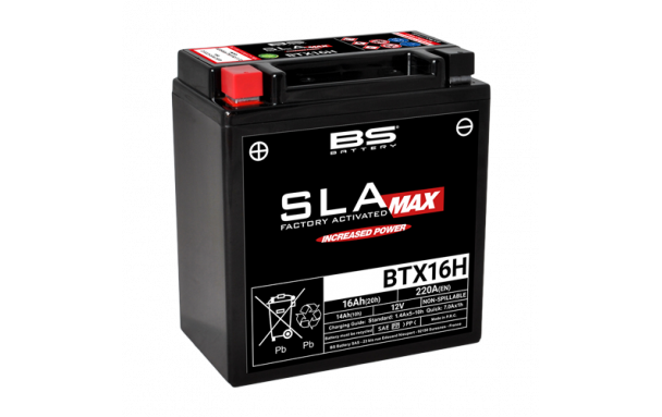 Batterie BTX16H (activée en usine) MAX BS BATTERY
