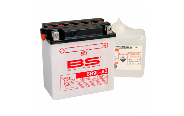 Batterie BB9L-A2 (avec pack acide) BS BATTERY