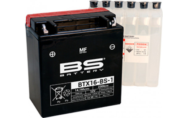 Batterie BTX16-BS1 (avec pack acide) BS BATTERY
