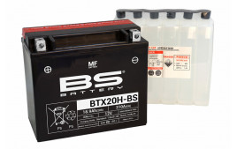 Batterie BTX20H-BS MF  (avec pack acide) BS BATTERY