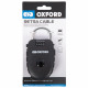 Retractable Combination Cable Lock 75cm Black OXFORD