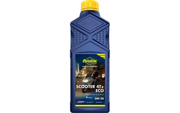 HUILE MOTEUR 4T  SCOOTER 4T+ ECO 0W30 100% SYNTHESE (1L) START AND STOP PUTOLINE 74216