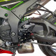 REPOSE PIEDS COMPLETS RECULES ALPHA TECHNIK noir Kawasaki ZX10R 2016-