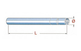 Tube de fourche HONDA CB 400 F, 89-90
